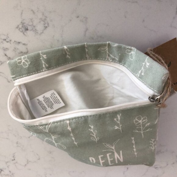 The Green Shop Think Green Reusable Zippered Lined Snack/Sandwich Bag Sz OS NWT - Picture 3 of 6